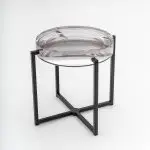 High end luxury coffee table made of resin,